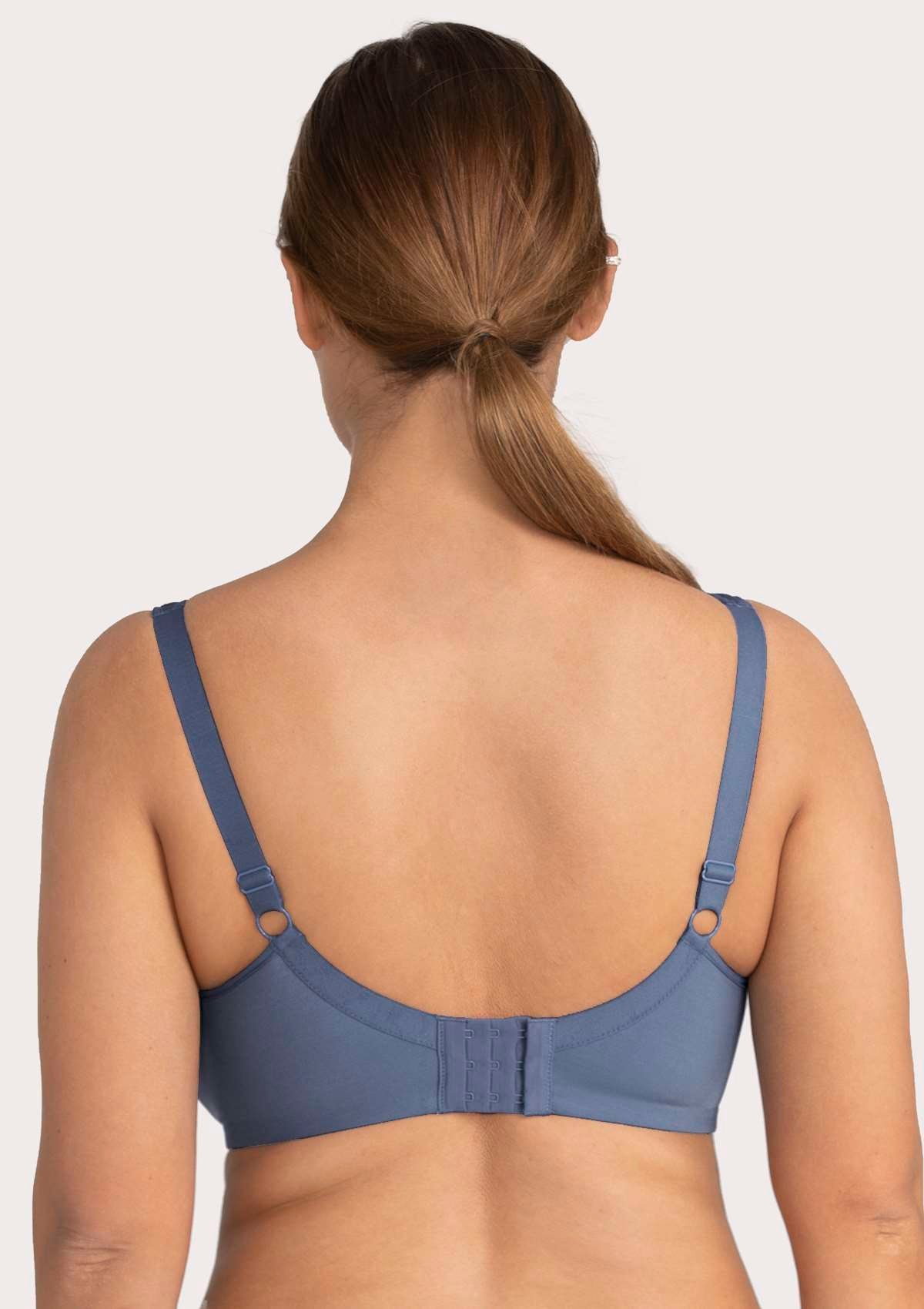 HSIA Blue Unlined Full Coverage Minimizer Bra - HSIA