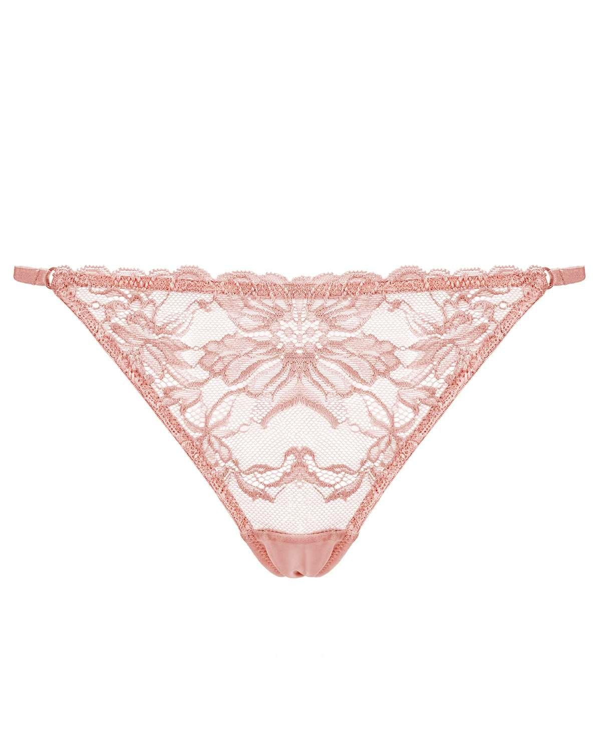 Pretty In Petals Breathable Sexy Lace String Thongs 3 Pack - HSIA