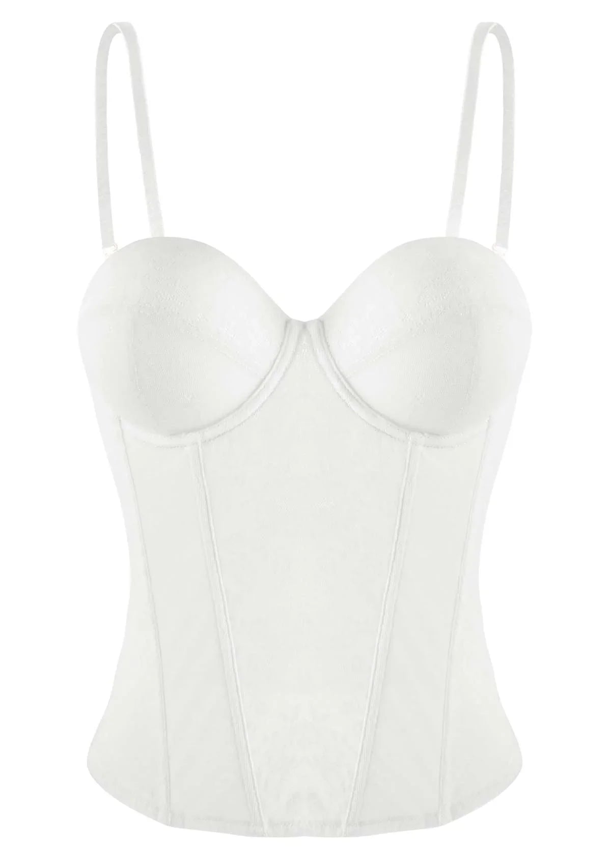 Gracious Overbust Lace Corset Bustier - HSIA