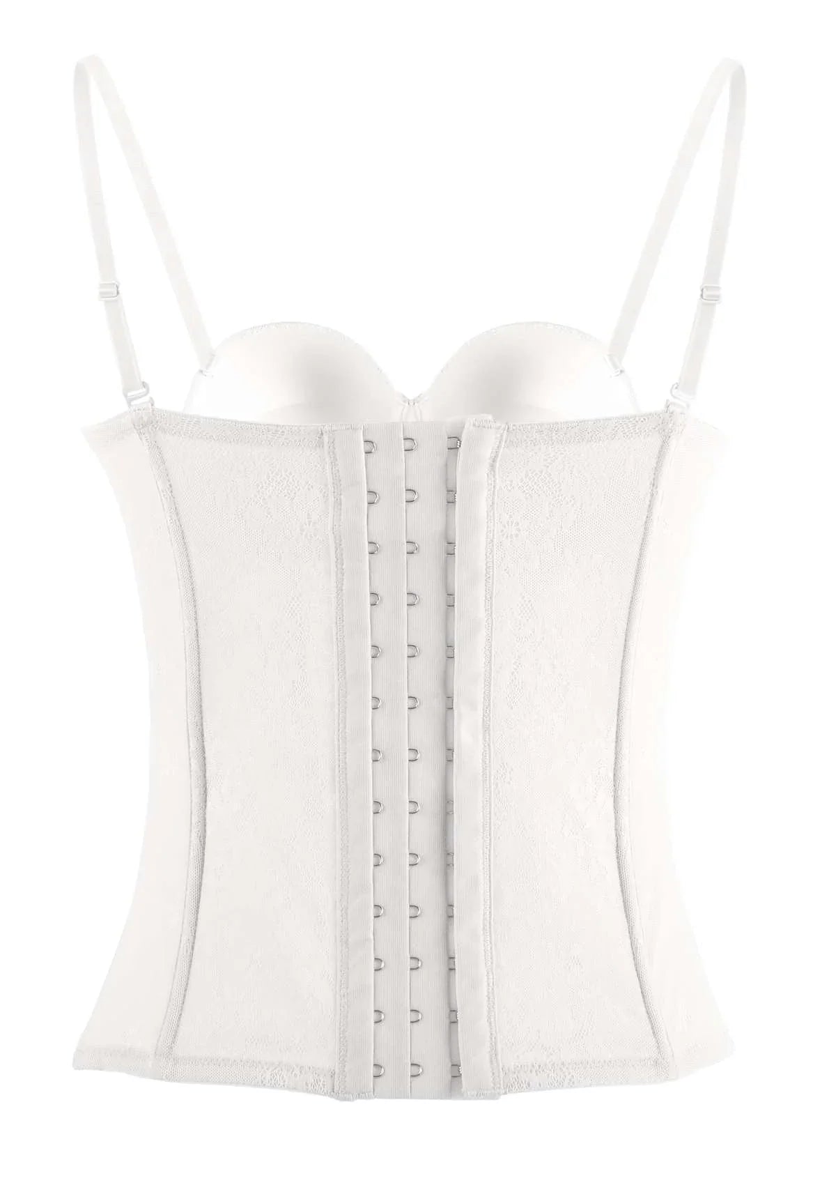 Gracious Overbust Lace Corset Bustier - HSIA