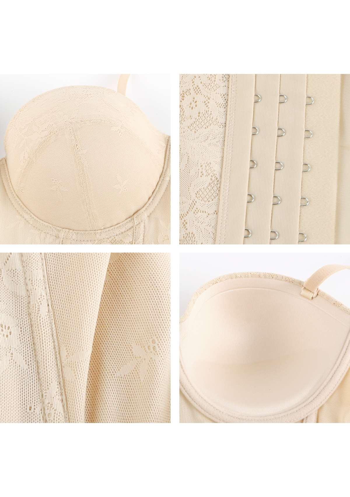 Gracious Overbust Lace Corset Bustier - HSIA