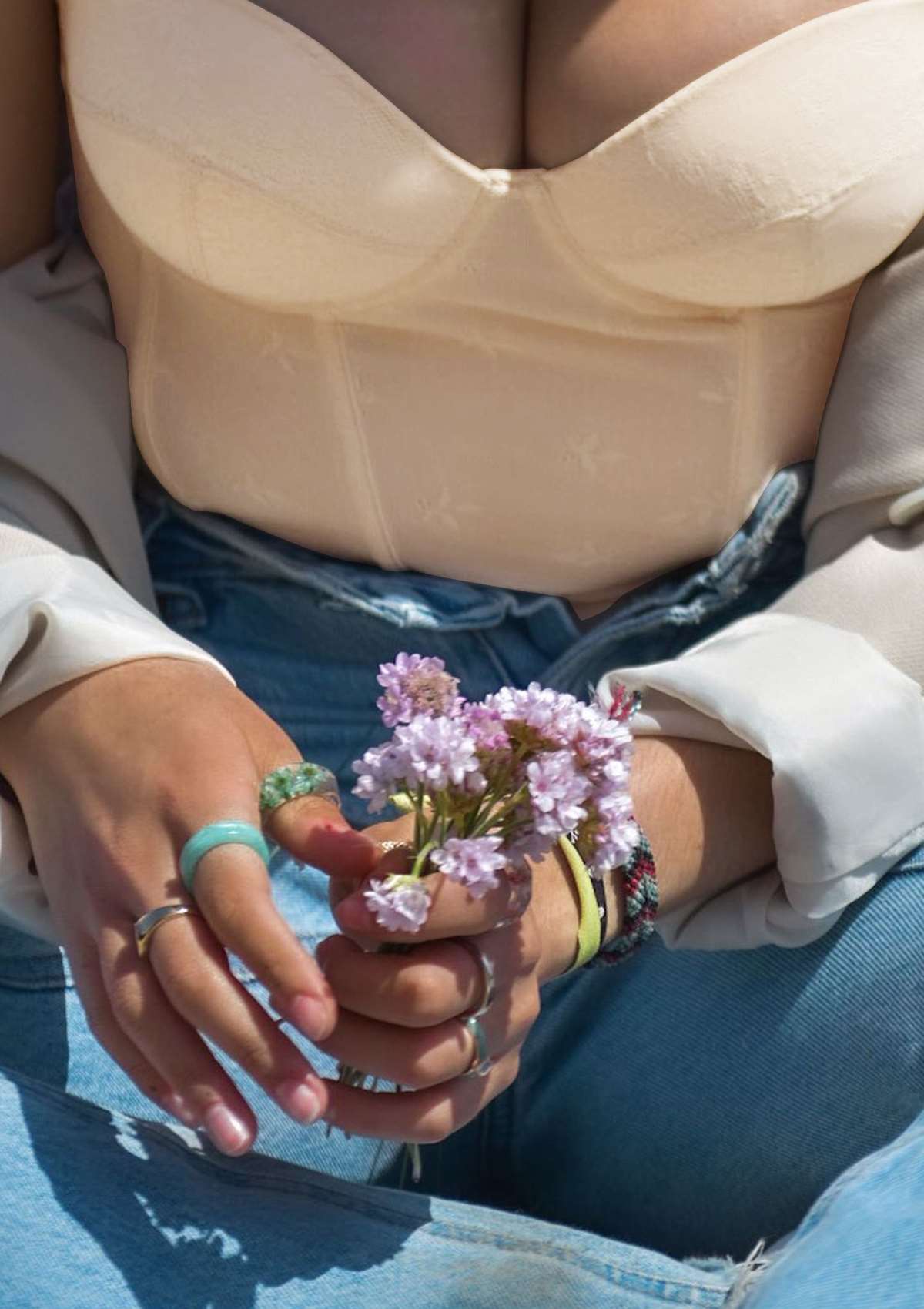 Gracious Overbust Lace Corset Bustier - HSIA