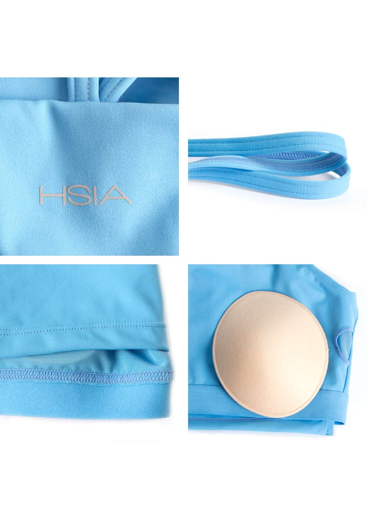 LEAPX Wireless Low-Impact Crisscross Padded Sports Bra - HSIA