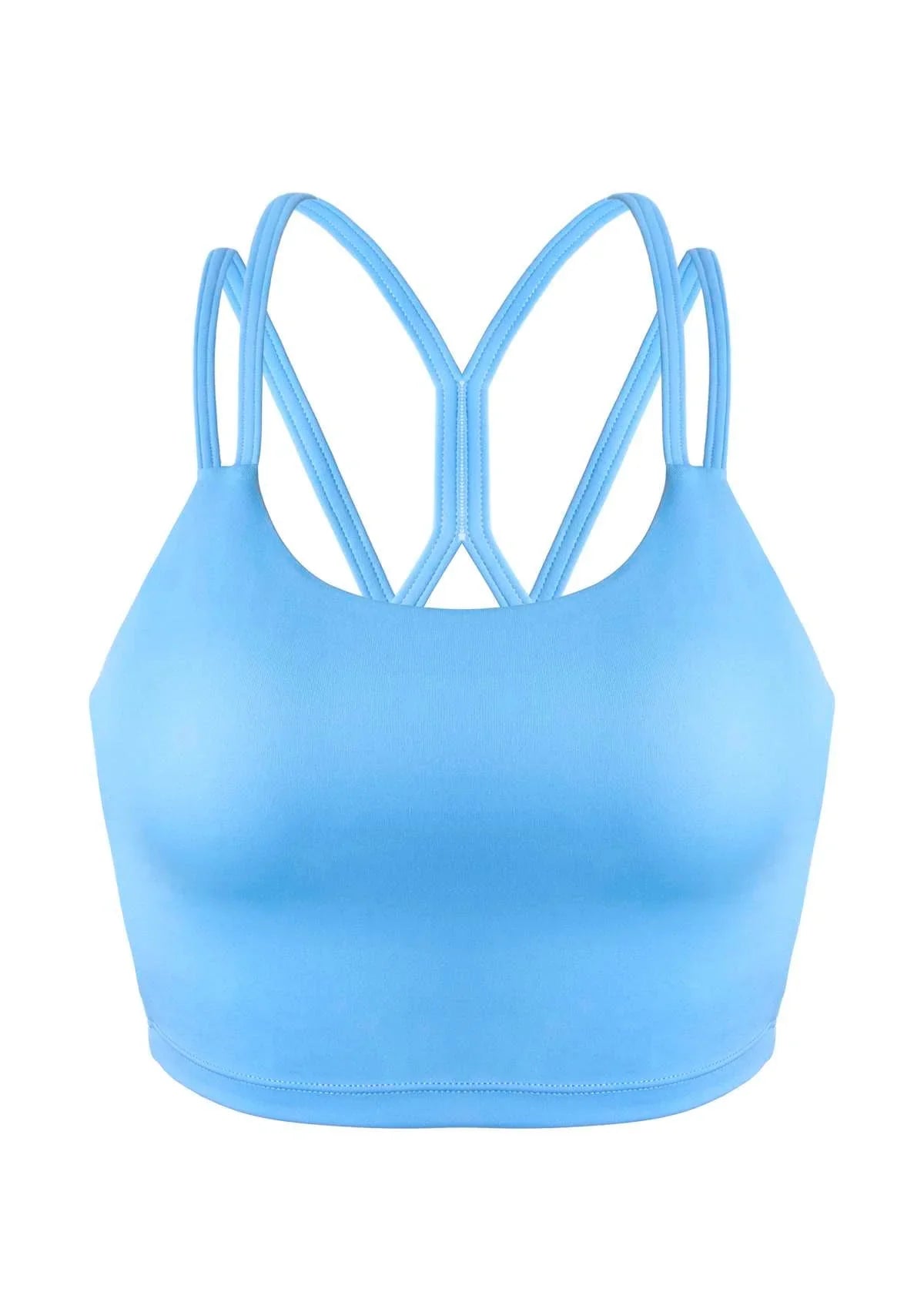 LEAPX Wireless Low-Impact Crisscross Padded Sports Bra - HSIA
