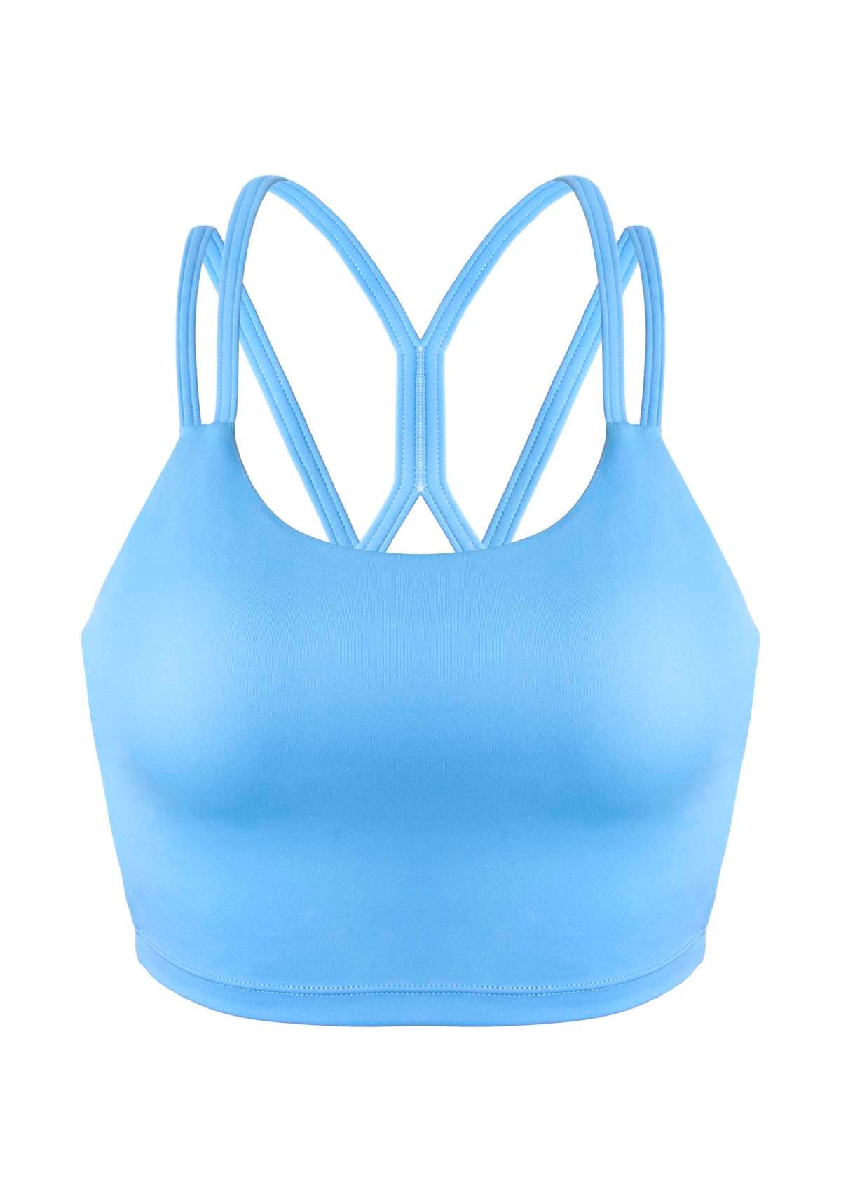 LEAPX Wireless Low-Impact Crisscross Padded Sports Bra - HSIA