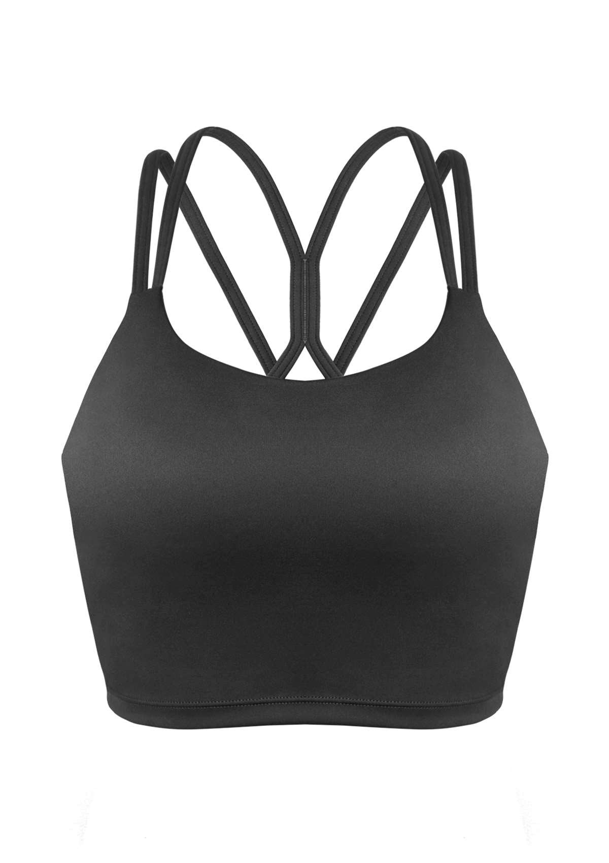 LEAPX Wireless Low-Impact Crisscross Padded Sports Bra - HSIA
