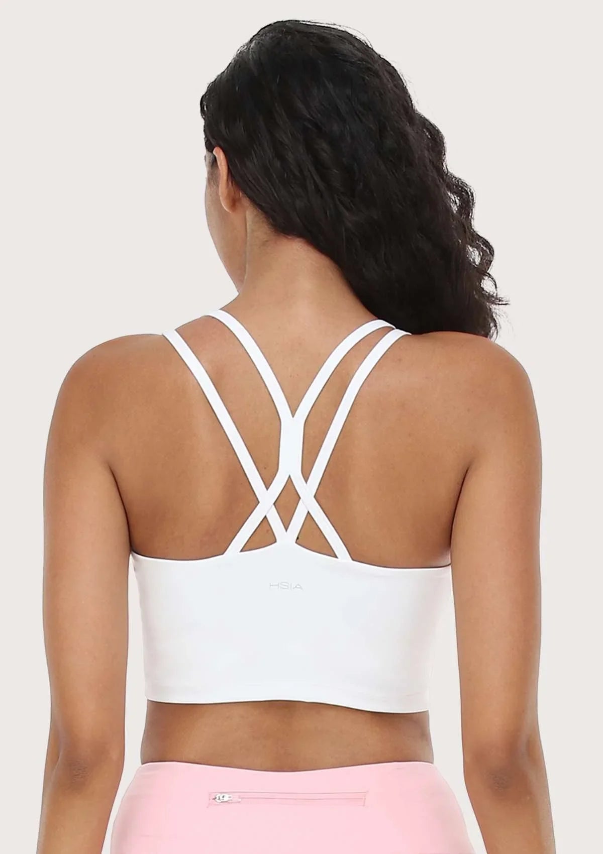 LEAPX Wireless Low-Impact Crisscross Padded Sports Bra - HSIA