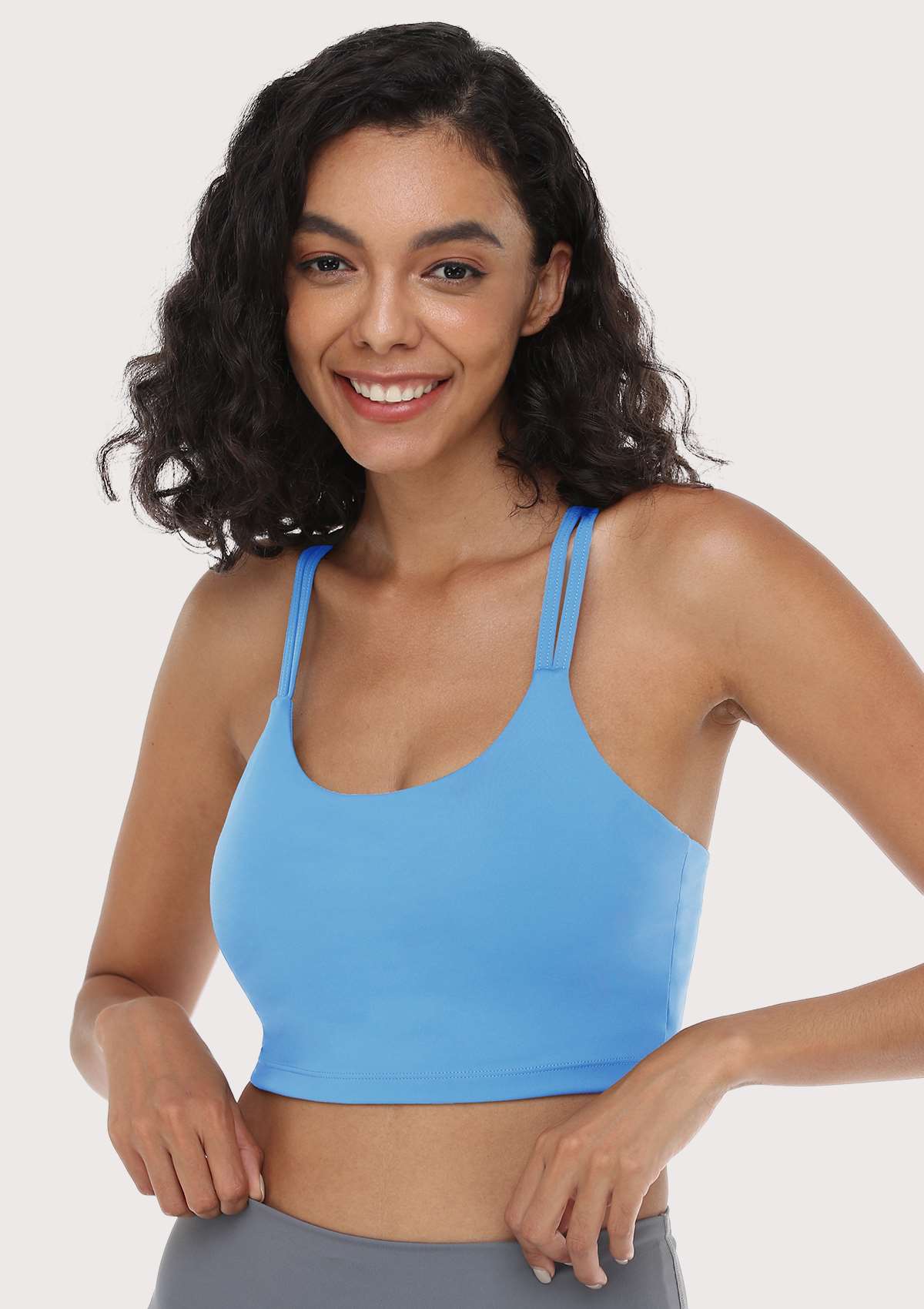 LEAPX Wireless Low-Impact Crisscross Padded Sports Bra - HSIA