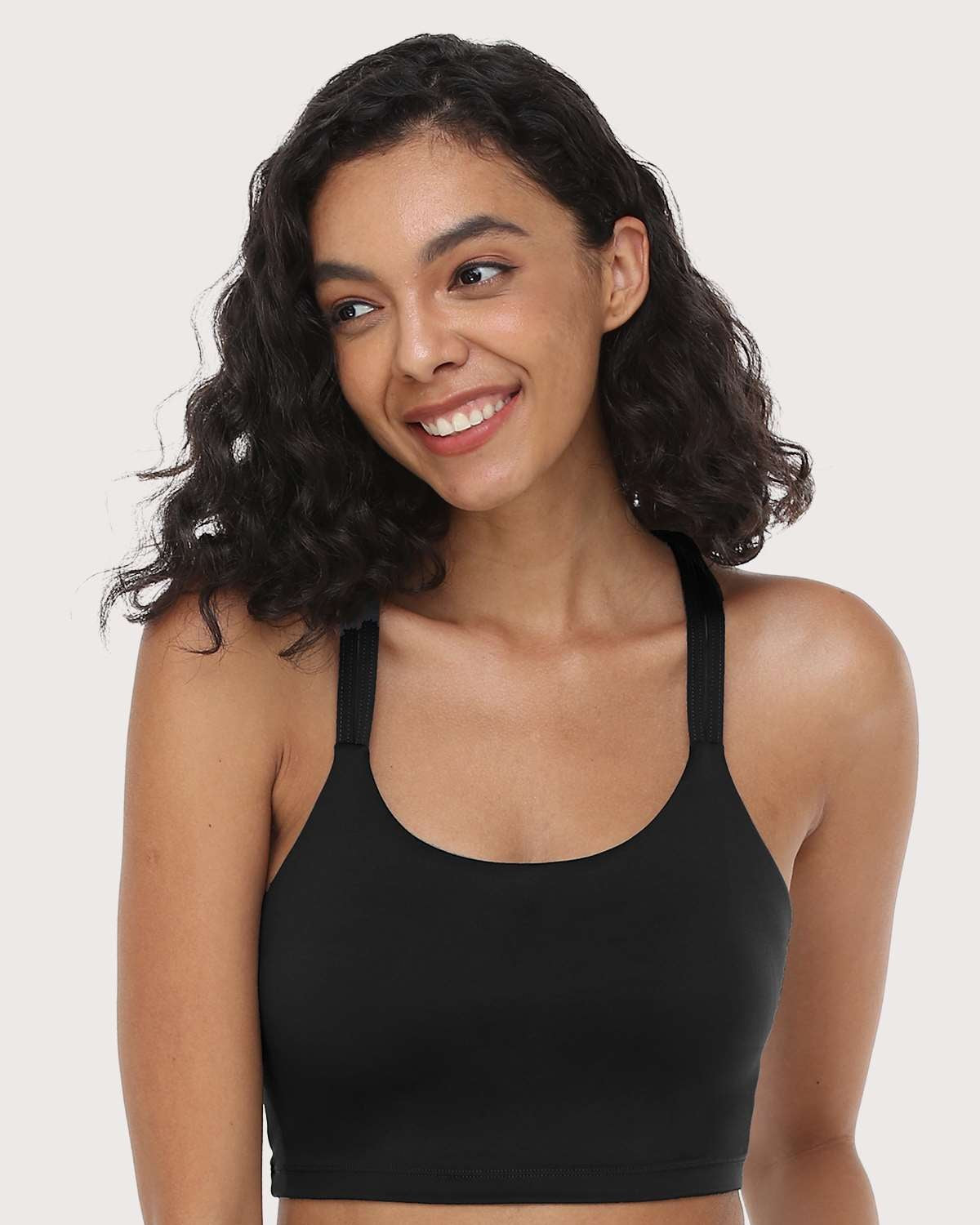 LEAPX Wireless Low-Impact Crisscross Padded Sports Bra - HSIA