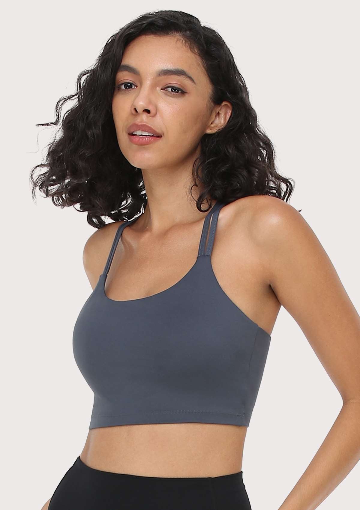 LEAPX Wireless Low-Impact Crisscross Padded Sports Bra - HSIA