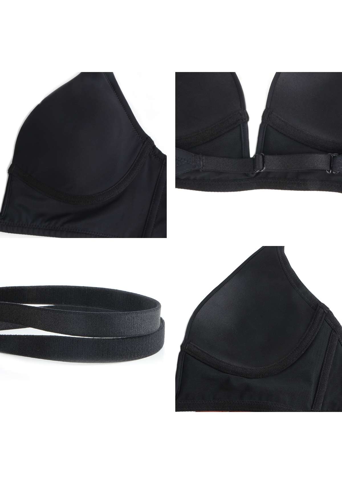 HSIA Deep V Plunge Low Back Wire Bra - HSIA