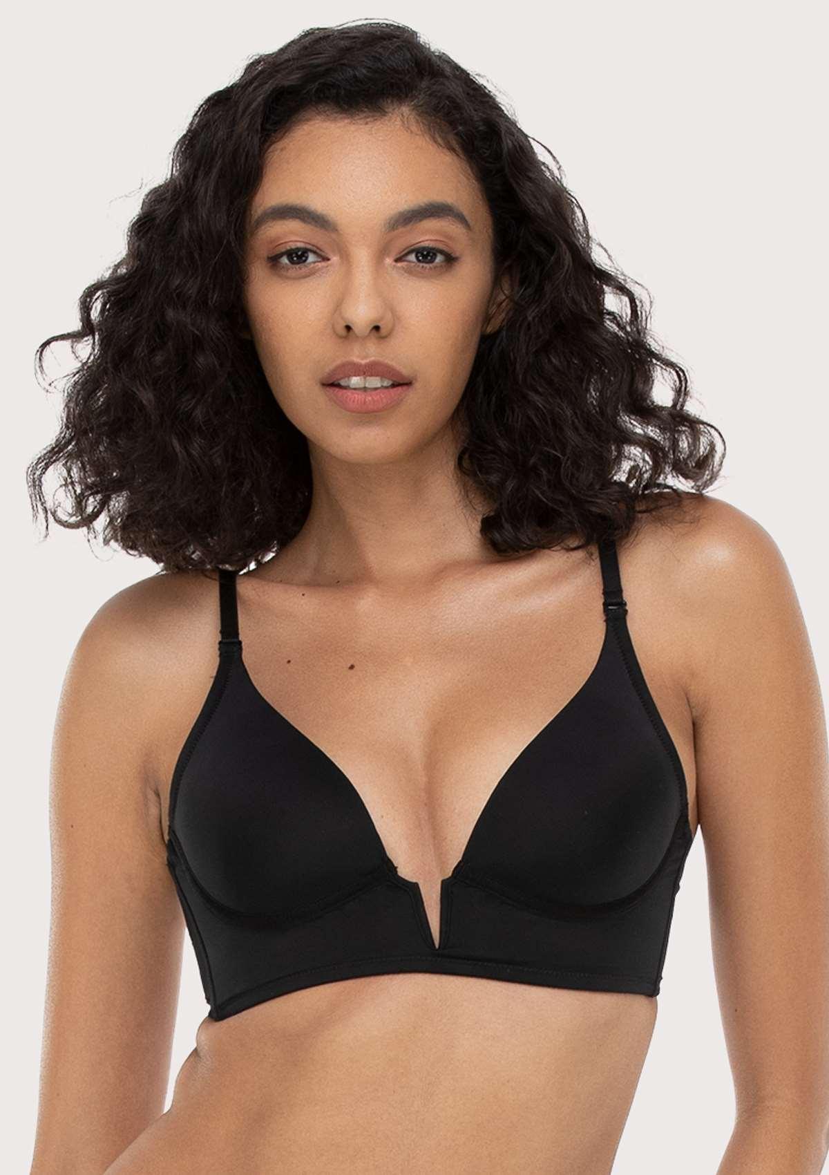 HSIA Deep V Plunge Low Back Wire Bra - HSIA