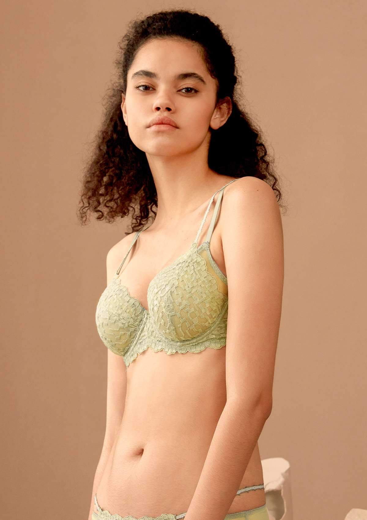 Overkill Double Straps Full Lace Bra - HSIA