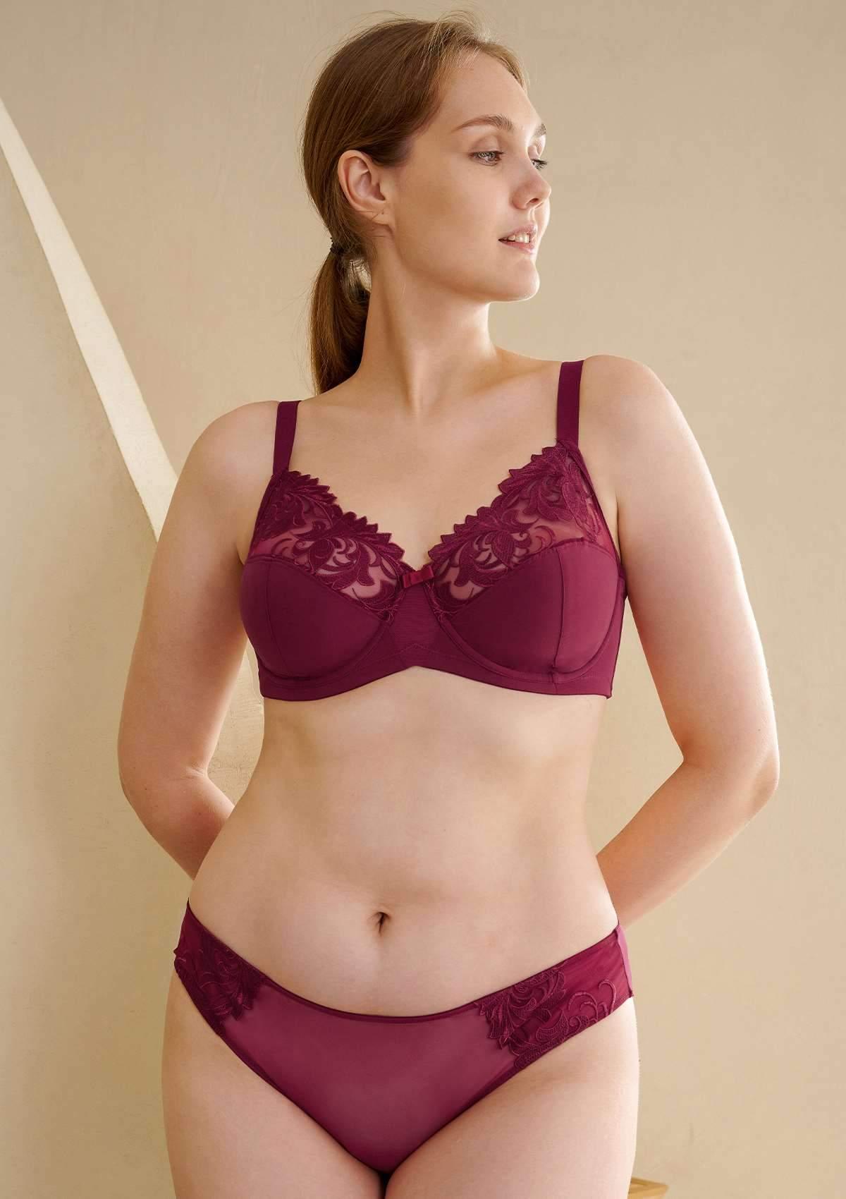 Gala Embroidered Unlined Bra - HSIA