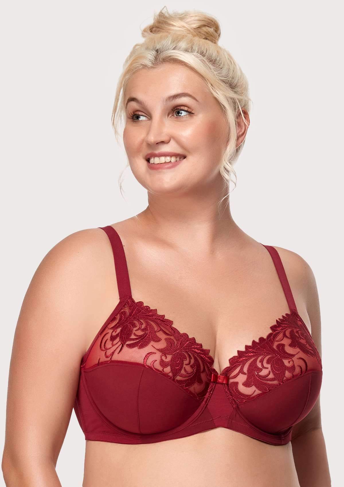 Gala Embroidered Unlined Bra - HSIA