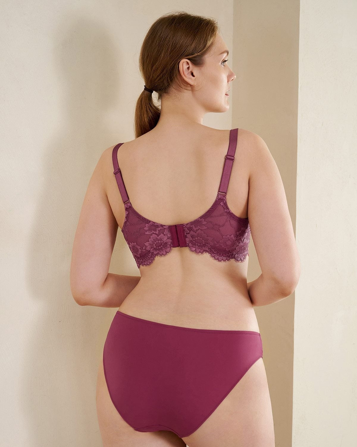 Lovelush Flower Trim Padded Underwire Bra - HSIA