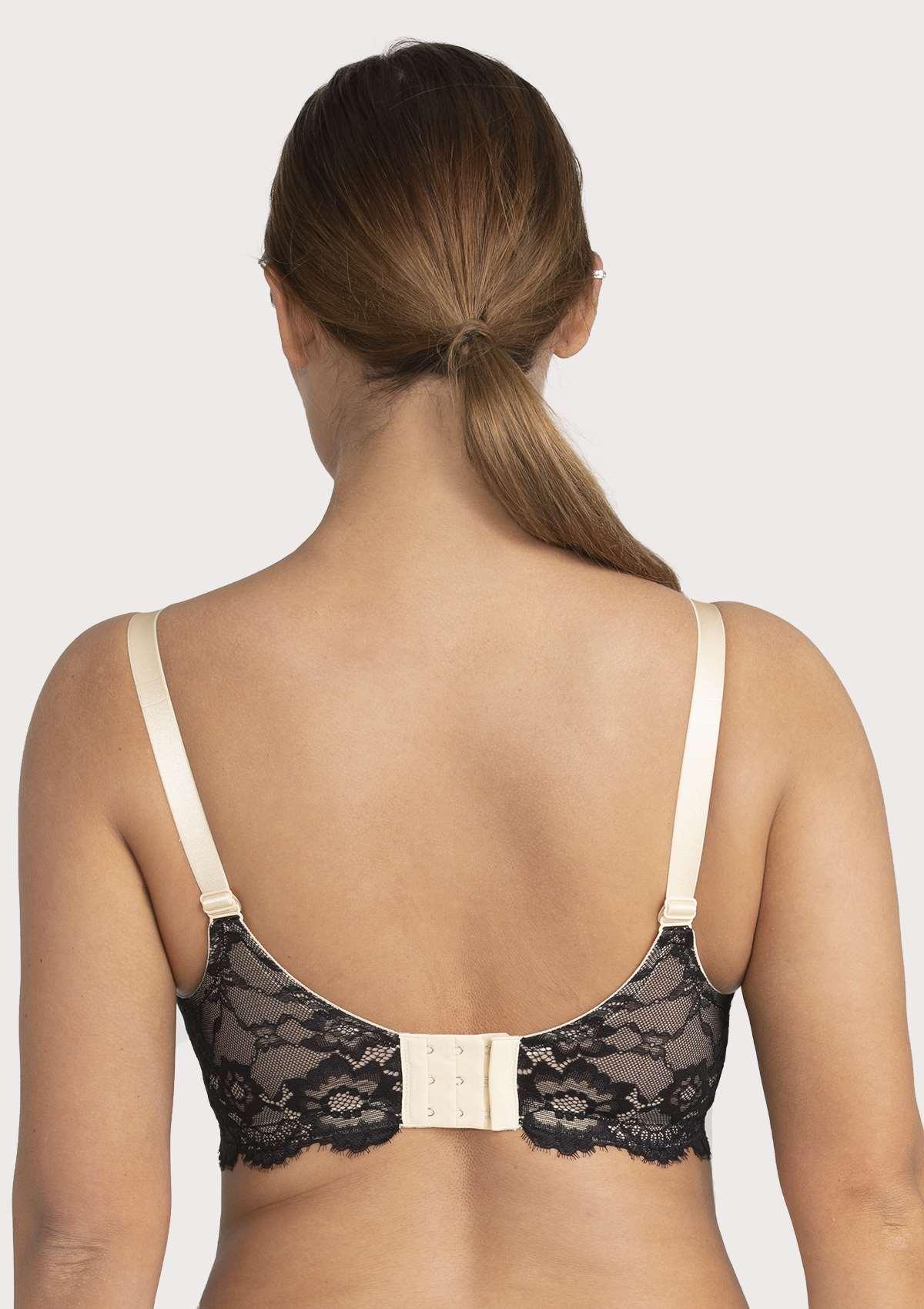 Lovelush Flower Trim Padded Underwire Bra - HSIA