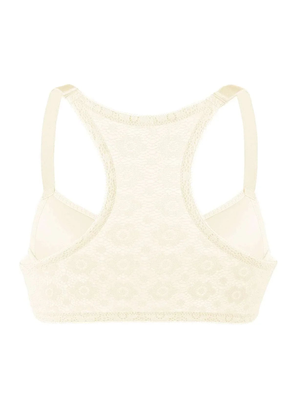 Serena Front-Close Lace-Back Racerback Underwire Bra - HSIA