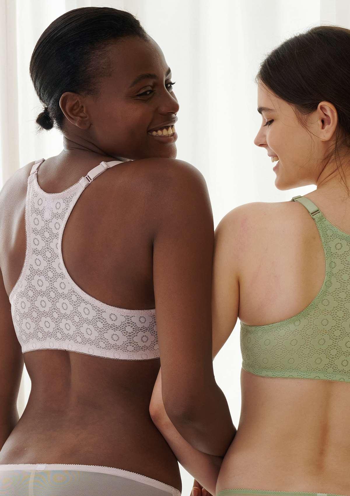 Serena Front-Close Lace-Back Underwire Bra - HSIA