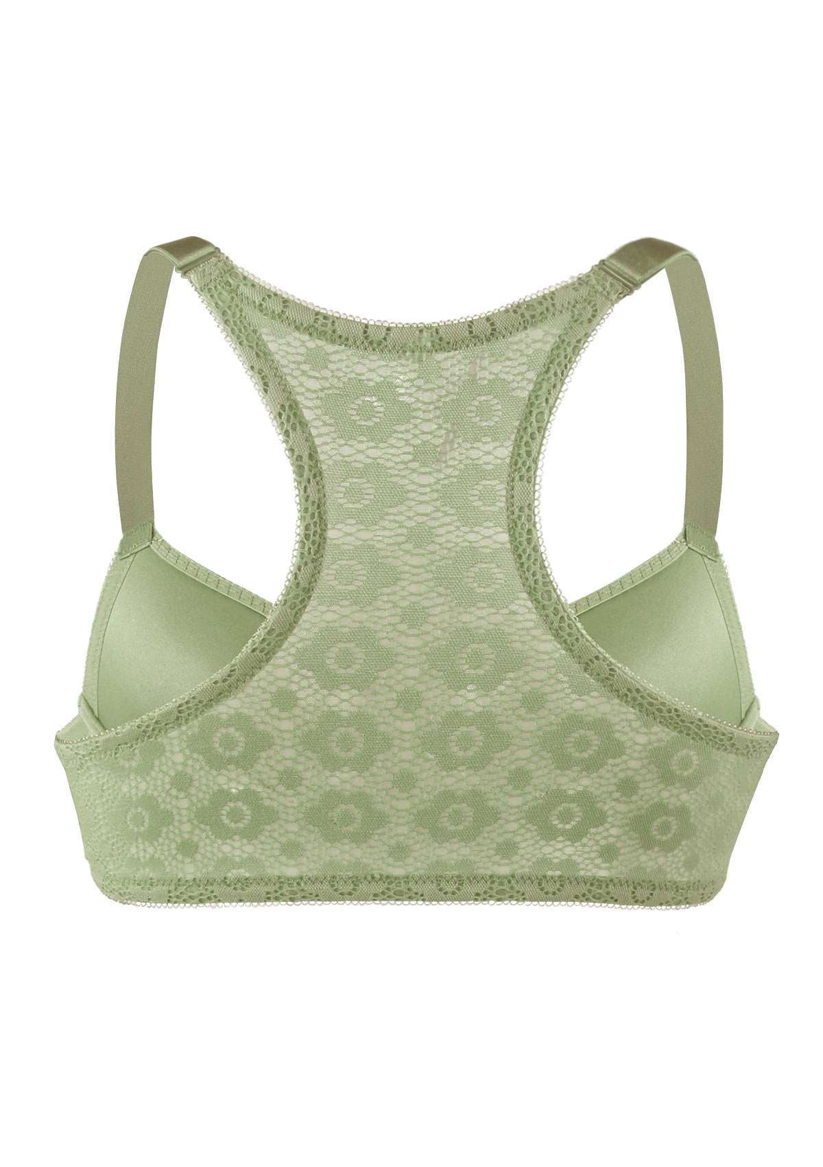 Serena Front-Close Lace-Back Underwire Bra - HSIA
