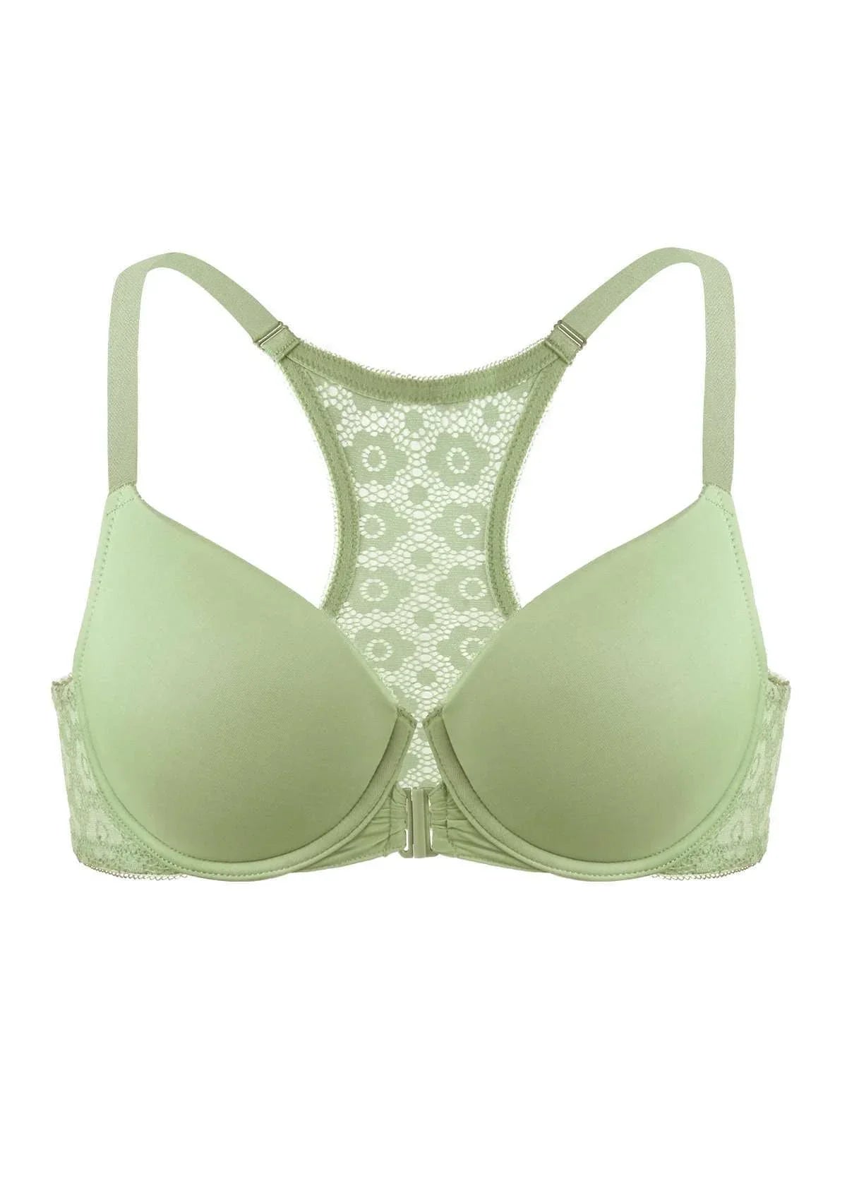Serena Front-Close Lace-Back Underwire Bra - HSIA