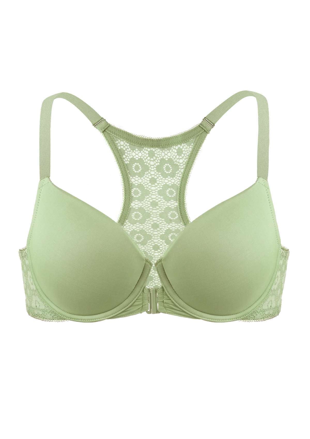 Serena Front-Close Lace-Back Underwire Bra - HSIA