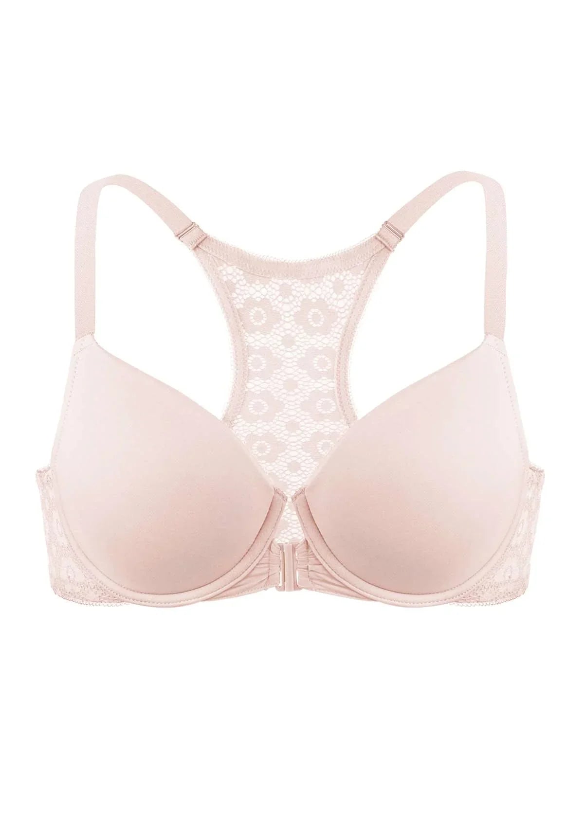 Serena Front-Close Lace-Back Underwire Bra - HSIA