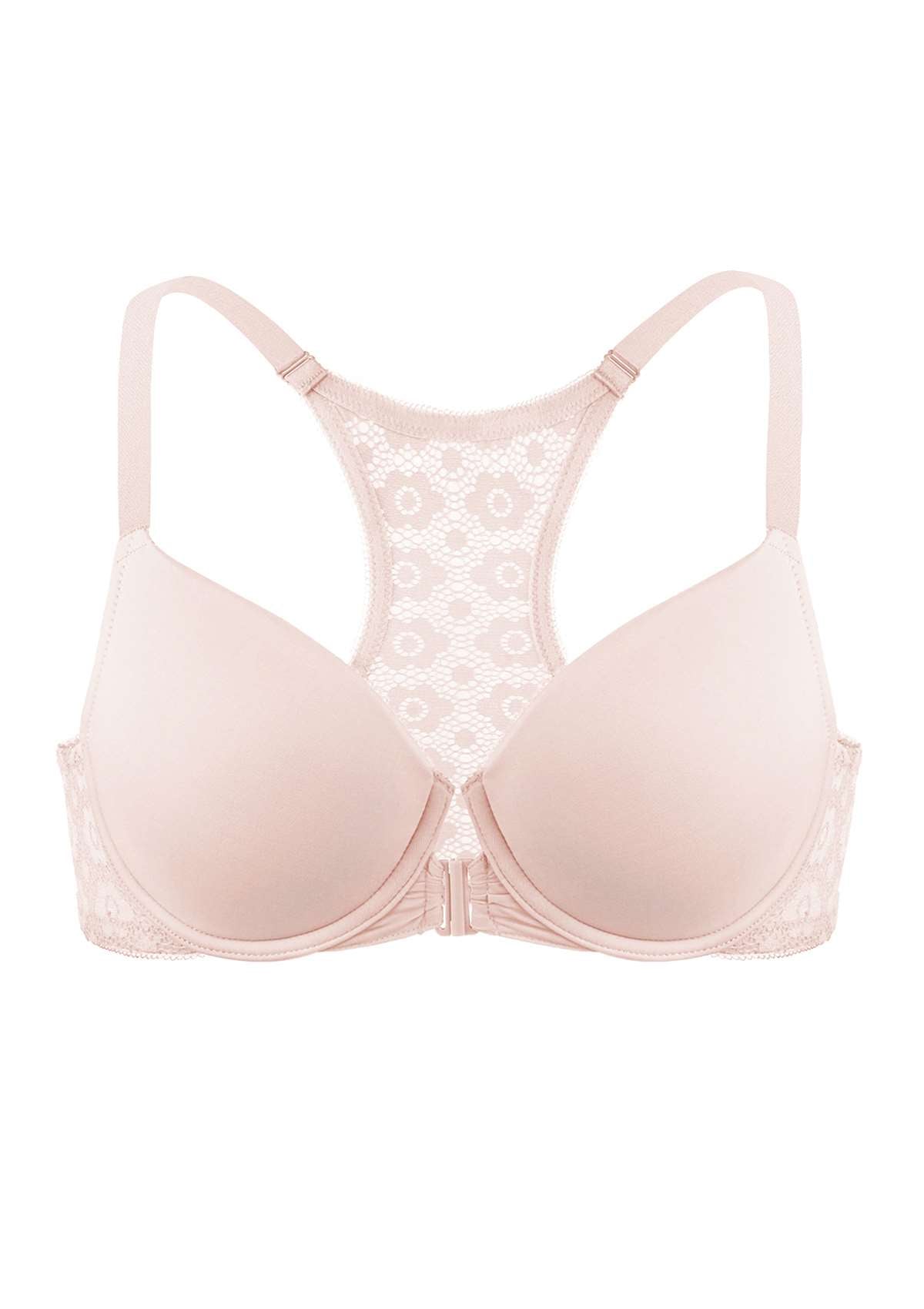 Serena Front-Close Lace-Back Underwire Bra - HSIA