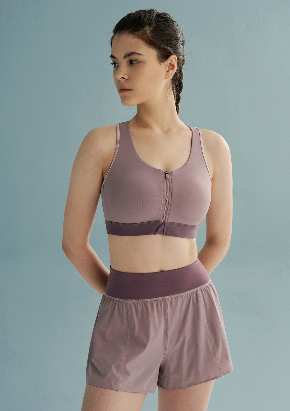 HSIA Front Zip Medium-Impact Sports Bra - HSIA