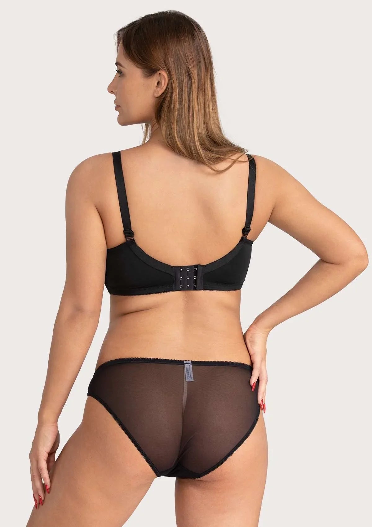 Anemone Unlined Dolphin Lace Underwire Bra - HSIA