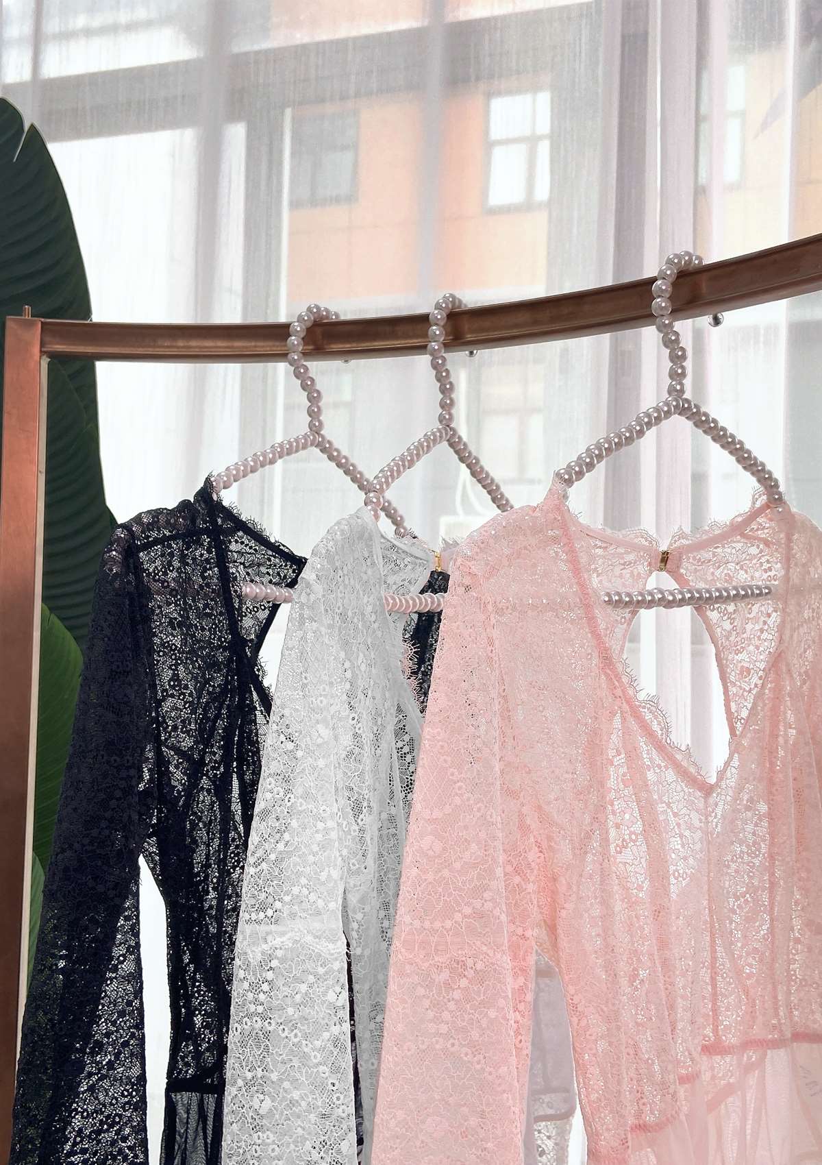 HSIA Lace Long Sleeve Teddy - HSIA