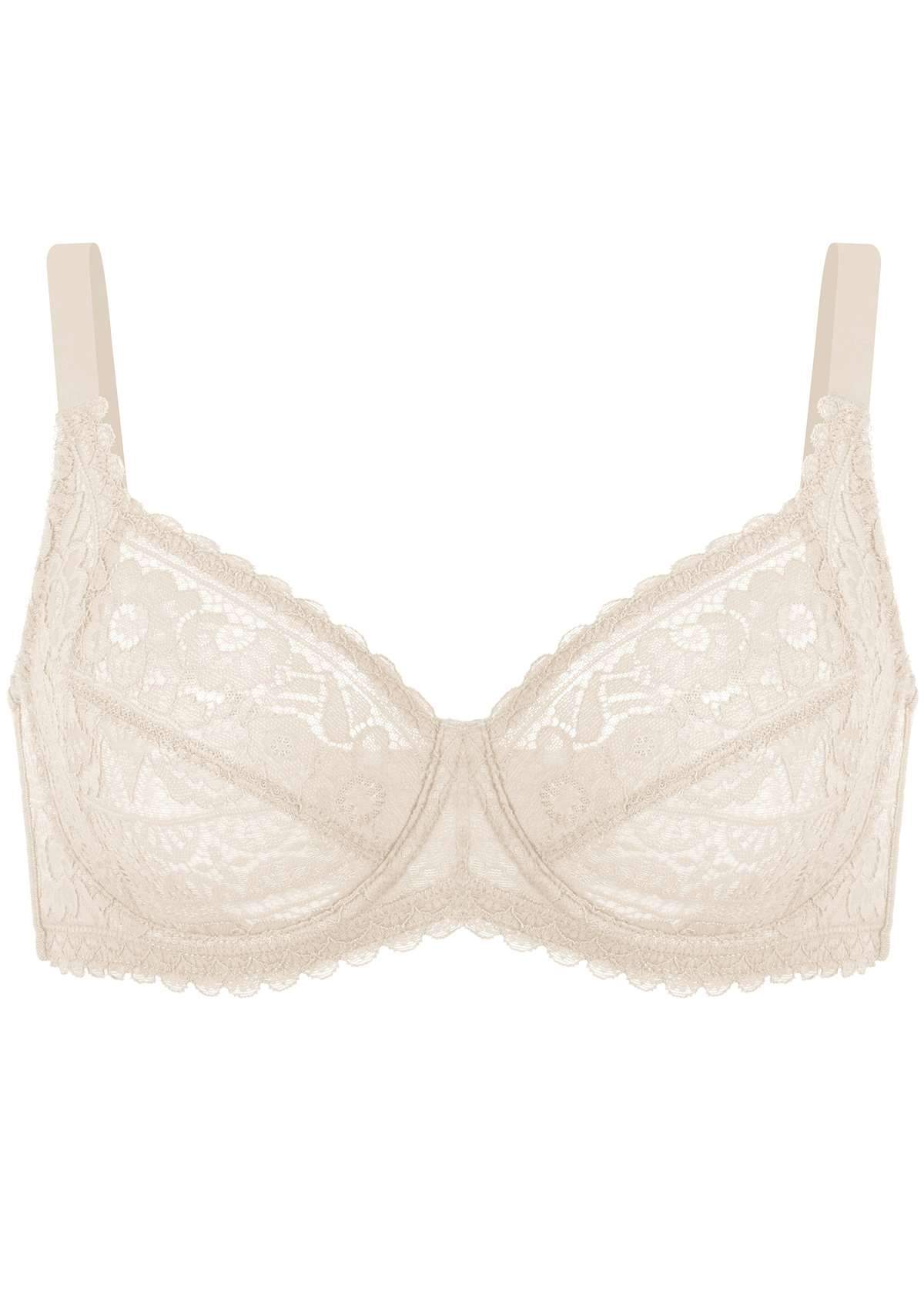 HSIA Leaf Flower Lace Underwire Bra - HSIA