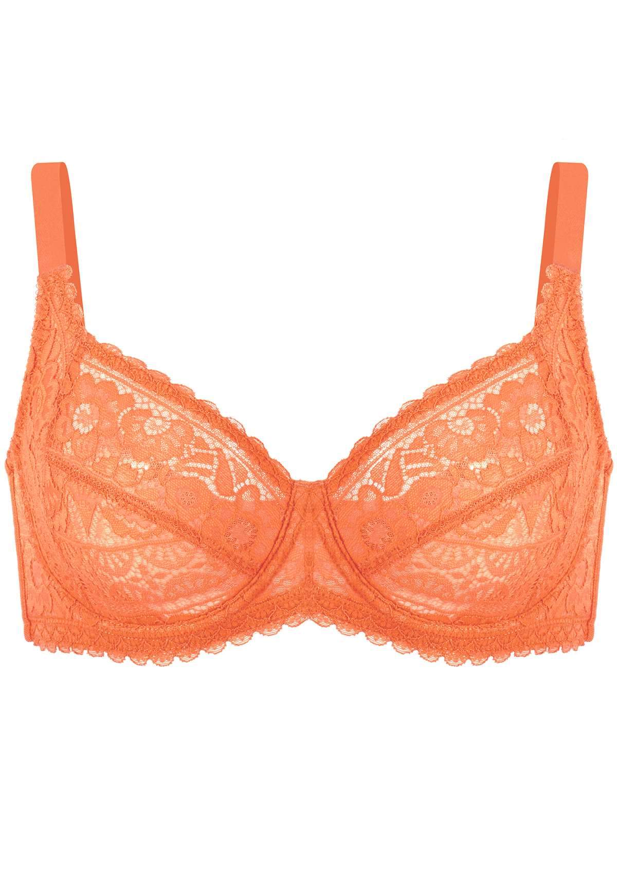 HSIA Leaf Flower Lace Underwire Bra - HSIA