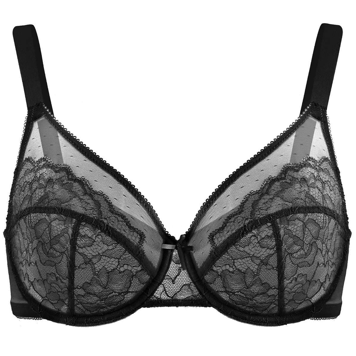 (Cardi B recommends)Enchante Unlined Non-padded Lace Underwire Bra - HSIA