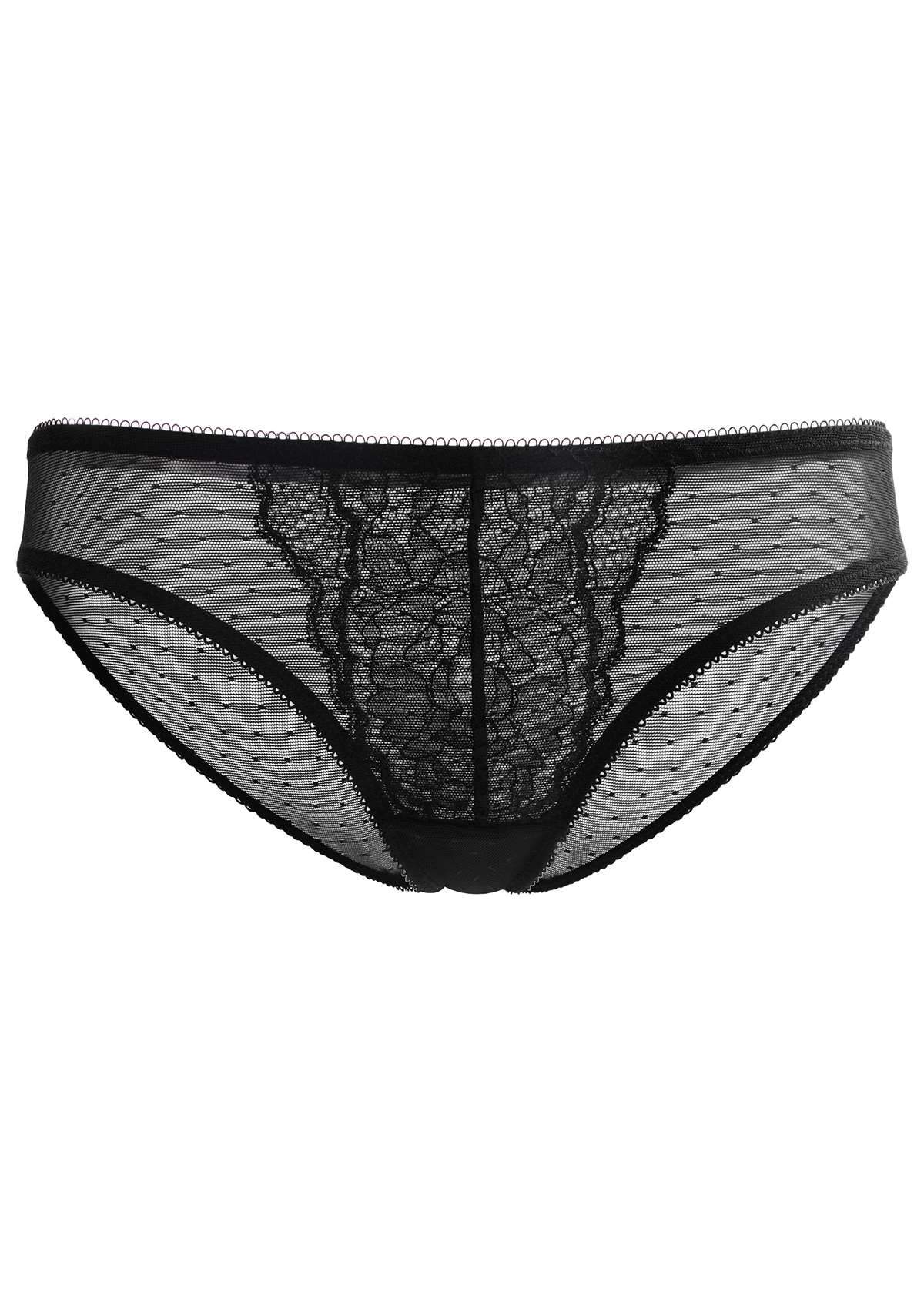 Enchante Lace Black Bikini Underwear - HSIA