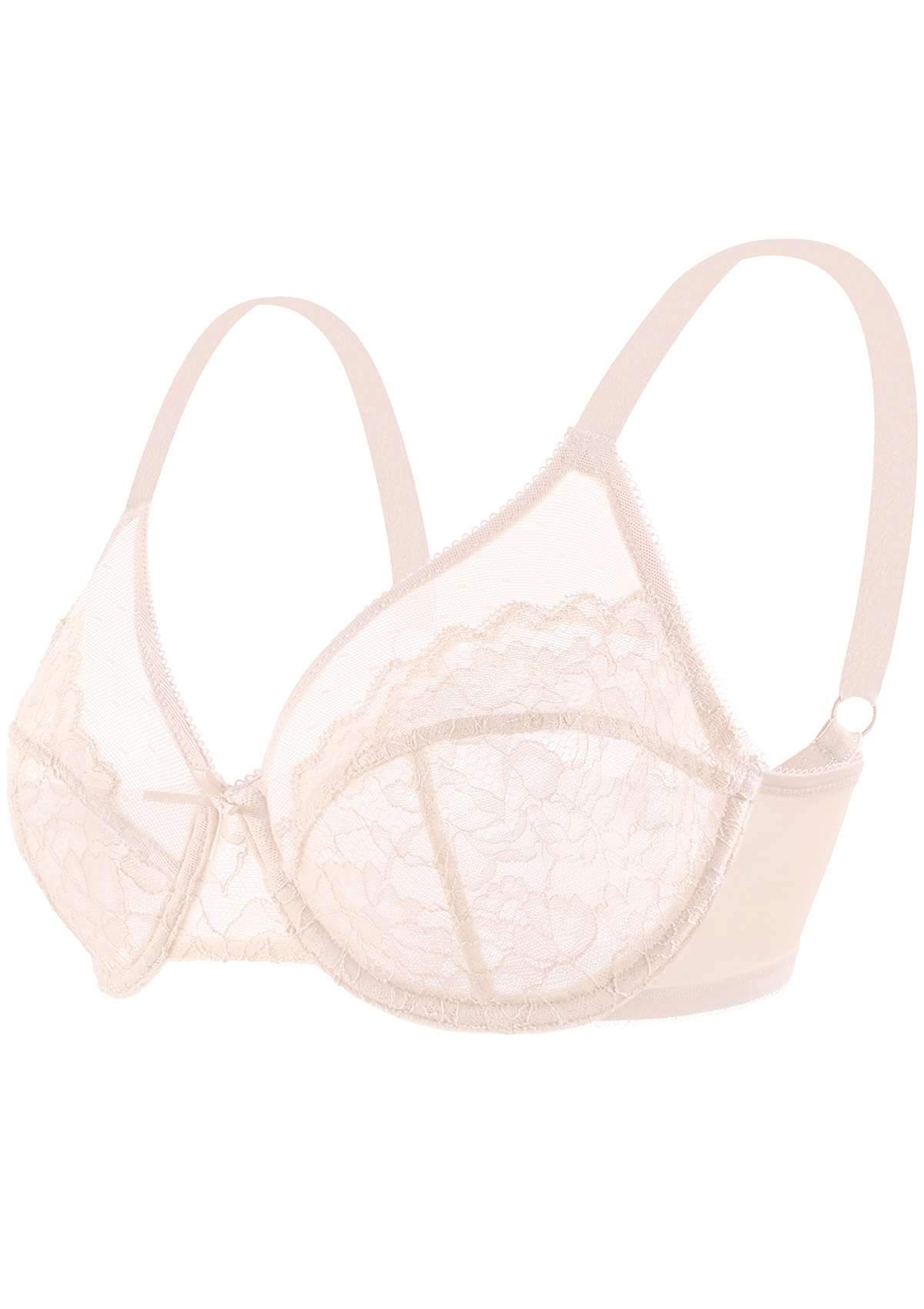 (Cardi B recommends)Enchante Lace Unlined Underwire Bra - HSIA