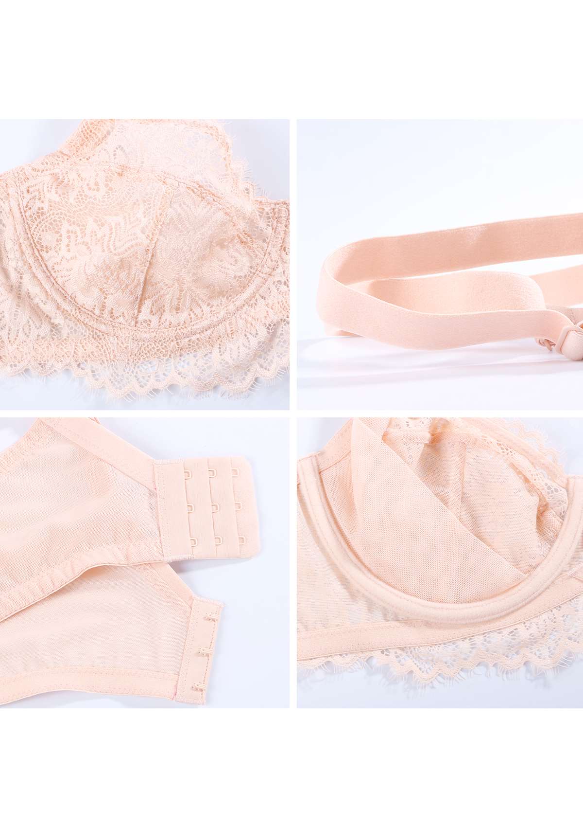 HSIA Purple Sunflower Underwire Lace Bra - HSIA