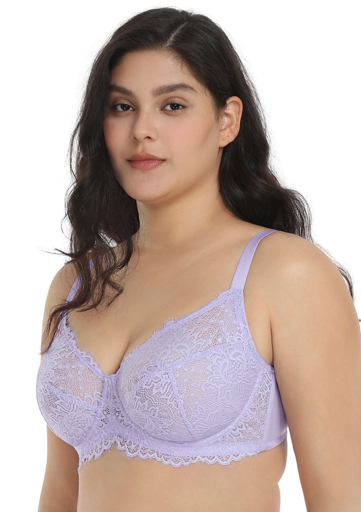HSIA Purple Sunflower Underwire Lace Bra - HSIA