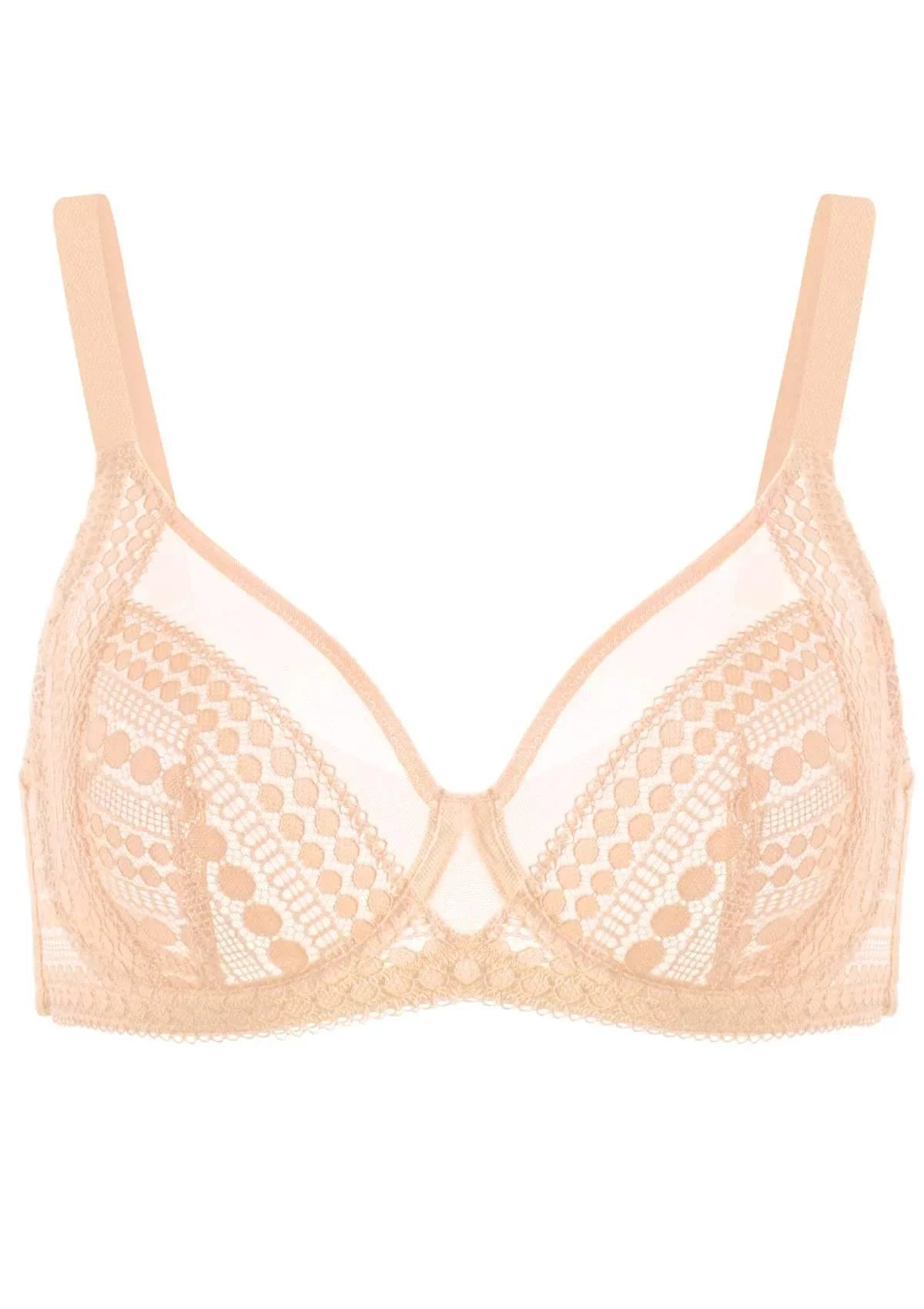 HSIA Polka Dot Sexy Rose Cloud Lace Bra - HSIA