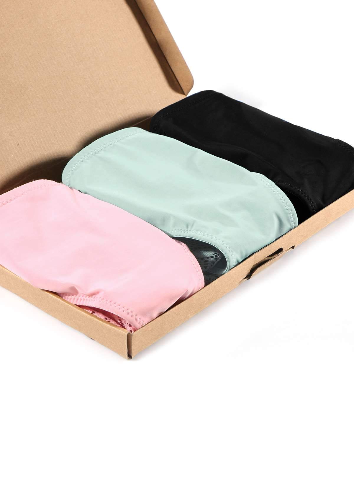 HSIA Polka Dot Super Soft Lace Back Cheeky Panties 3 Pack - HSIA