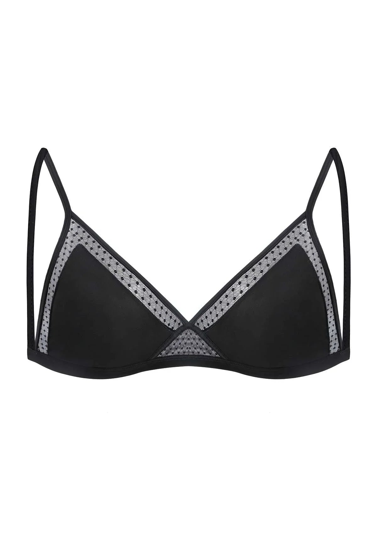 HSIA Polka Dots Triangle Wireless Bralette - HSIA