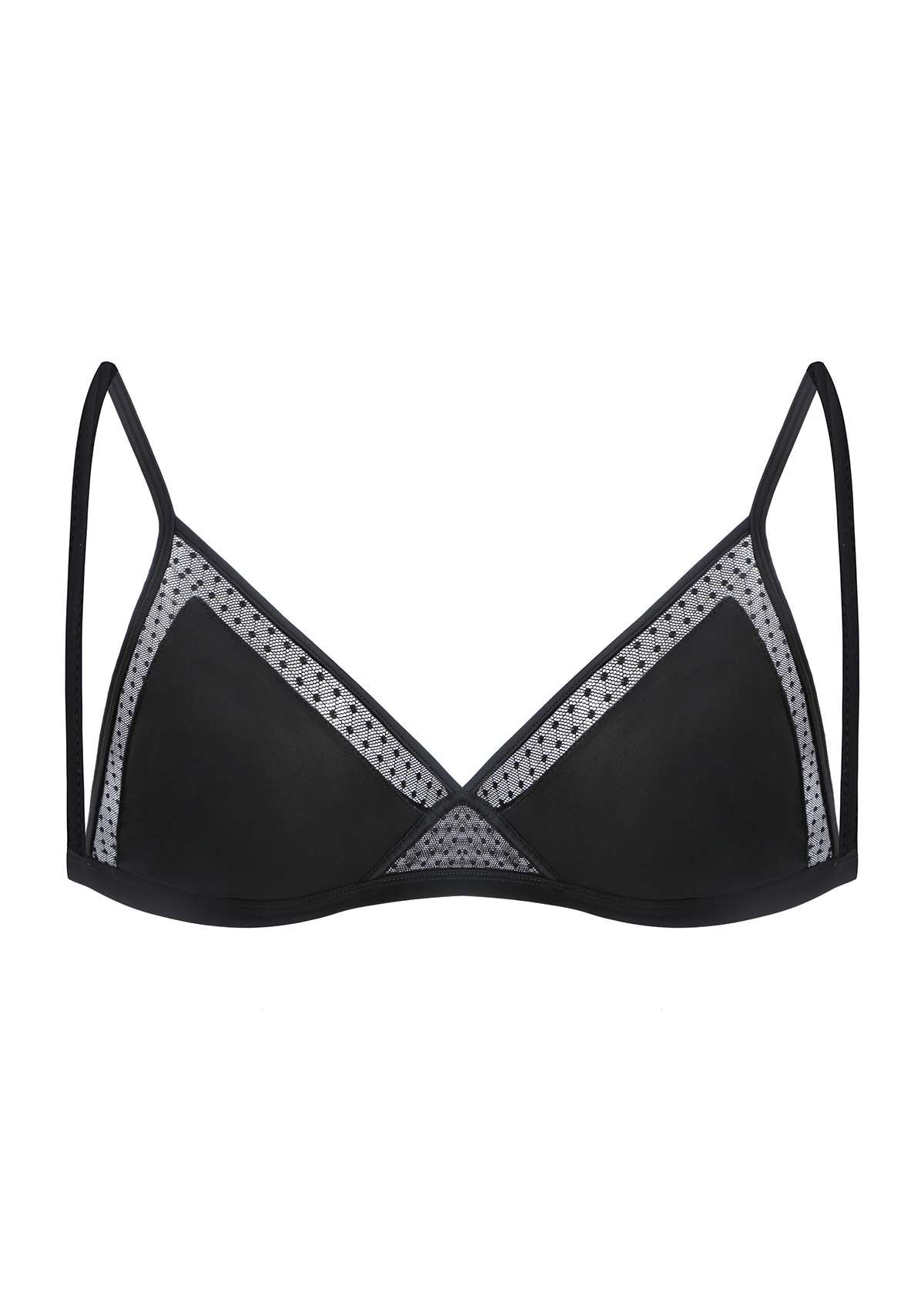 HSIA Polka Dots Triangle Wireless Bralette - HSIA