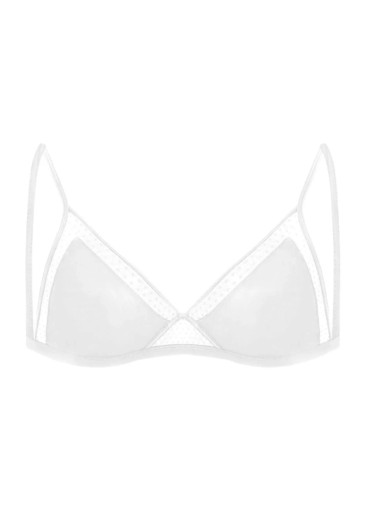 HSIA Polka Dots Triangle Wireless Bralette - HSIA