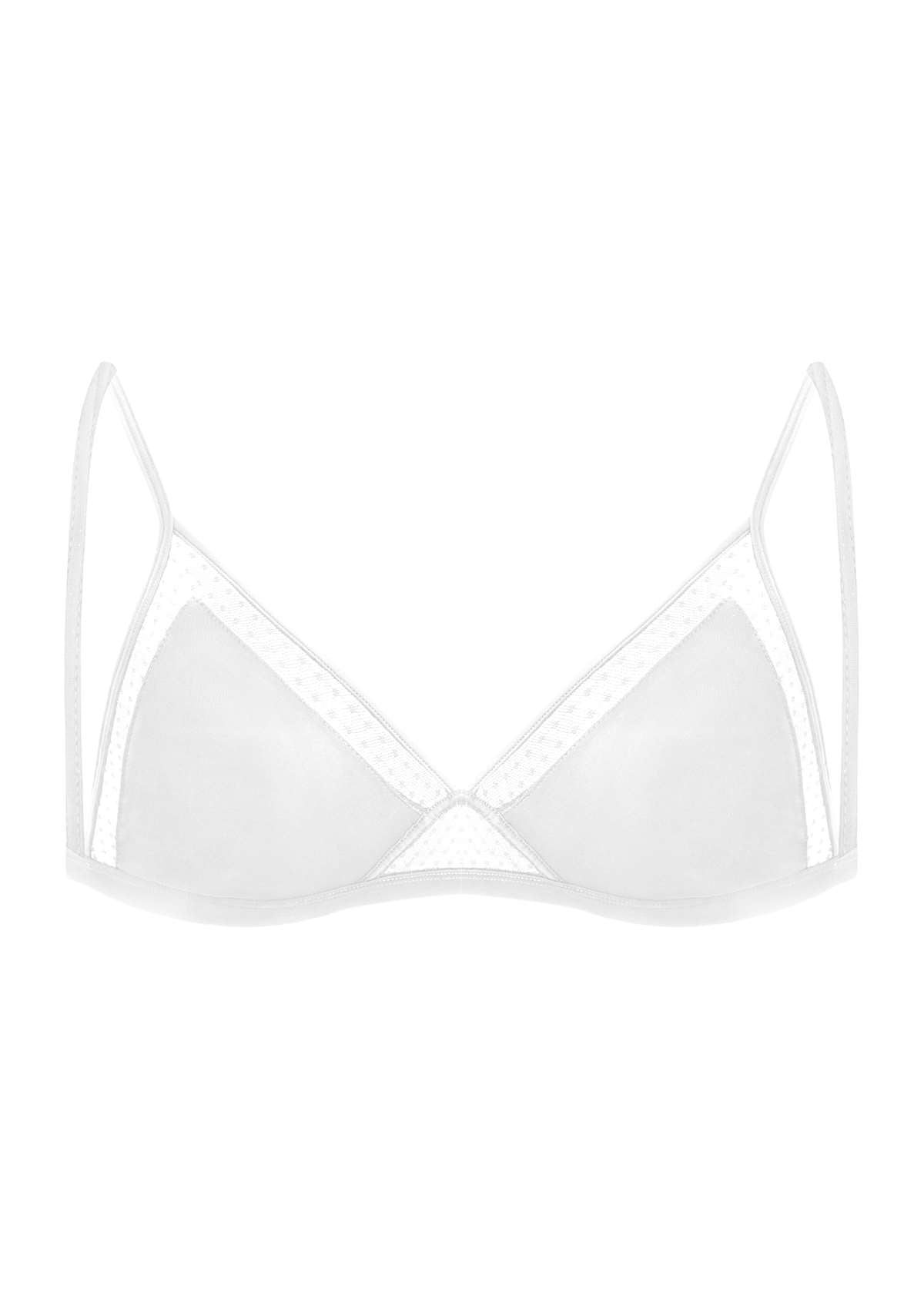 HSIA Polka Dots Triangle Wireless Bralette - HSIA