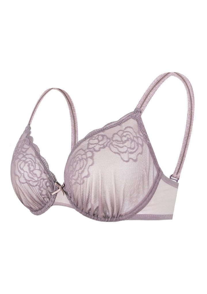 HSIA HSIA Retro Rose Lace Unlined Bra For Small Bust