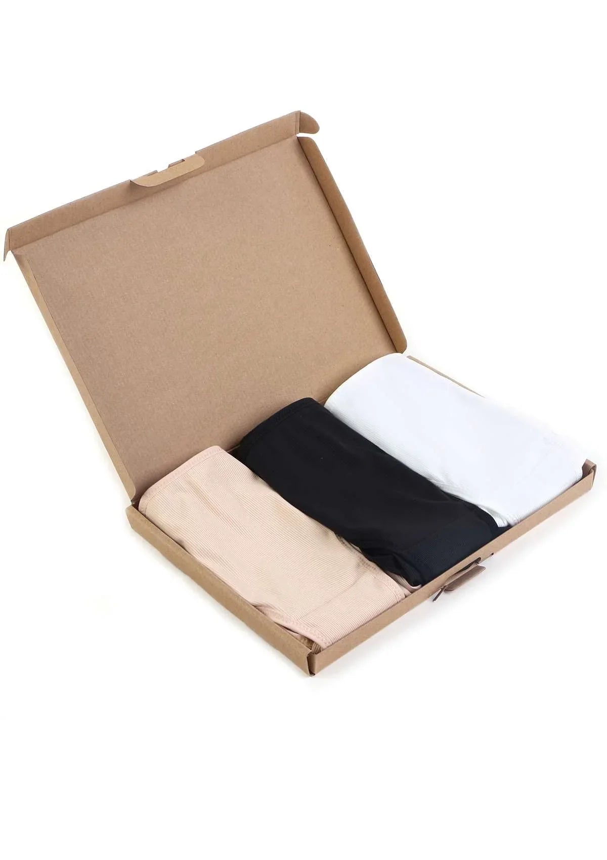 HSIA Ribbed Knit Cotton Bikini Underwear 3 Pack - HSIA