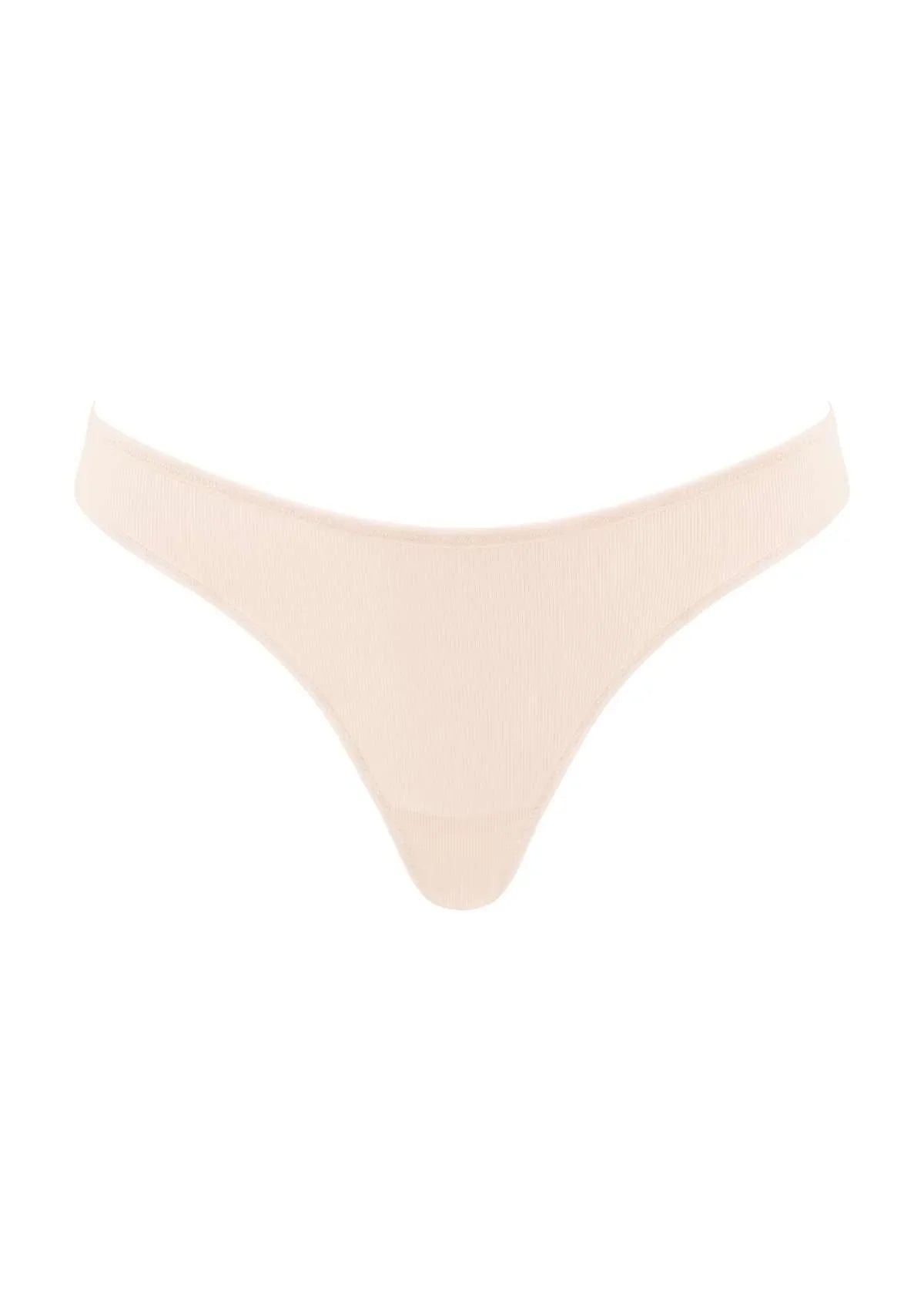 HSIA Ribbed Knit Cotton Thong Underwear 3 Pack - HSIA