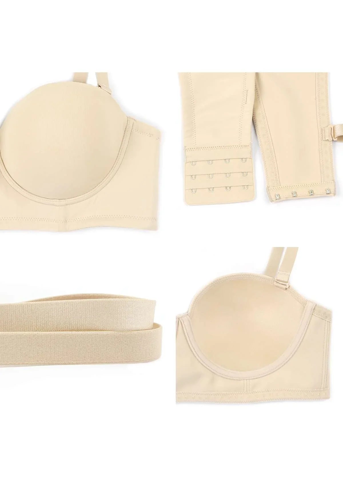 Margaret Seamless Molded Convertible Multiway Strapless Bra - HSIA