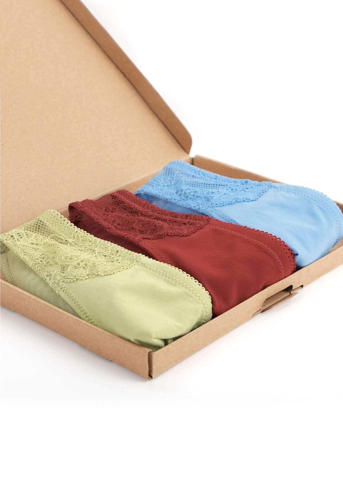 HSIA Soft Stretch Bikini Panties 3 Pack - HSIA