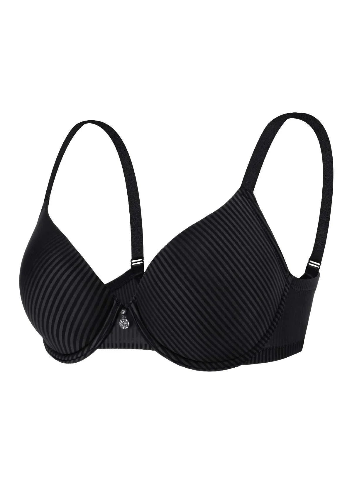 Josephine Striped Smooth Lightly Padded Bra - HSIA